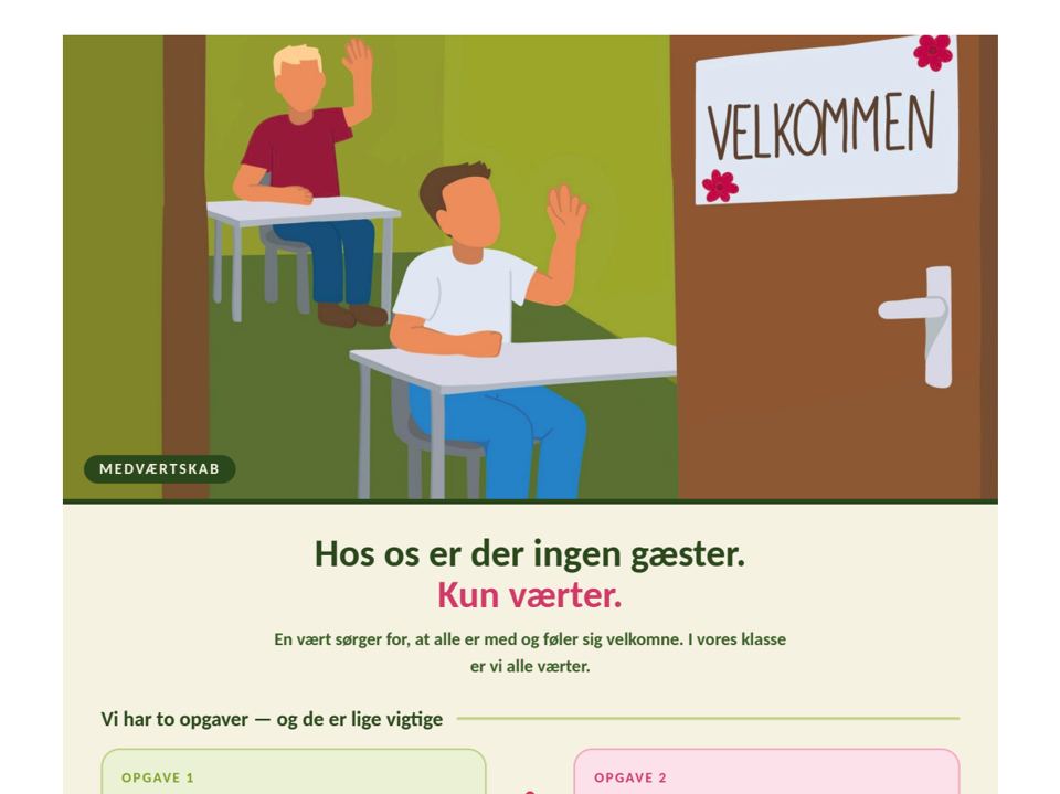 Skærmbillede af Medværtskab-plakat